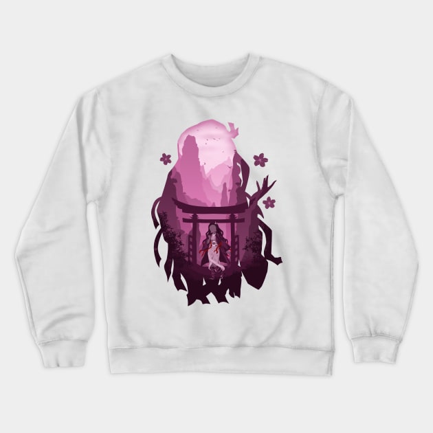 Nezuko Kamado Crewneck Sweatshirt by Binaka Art